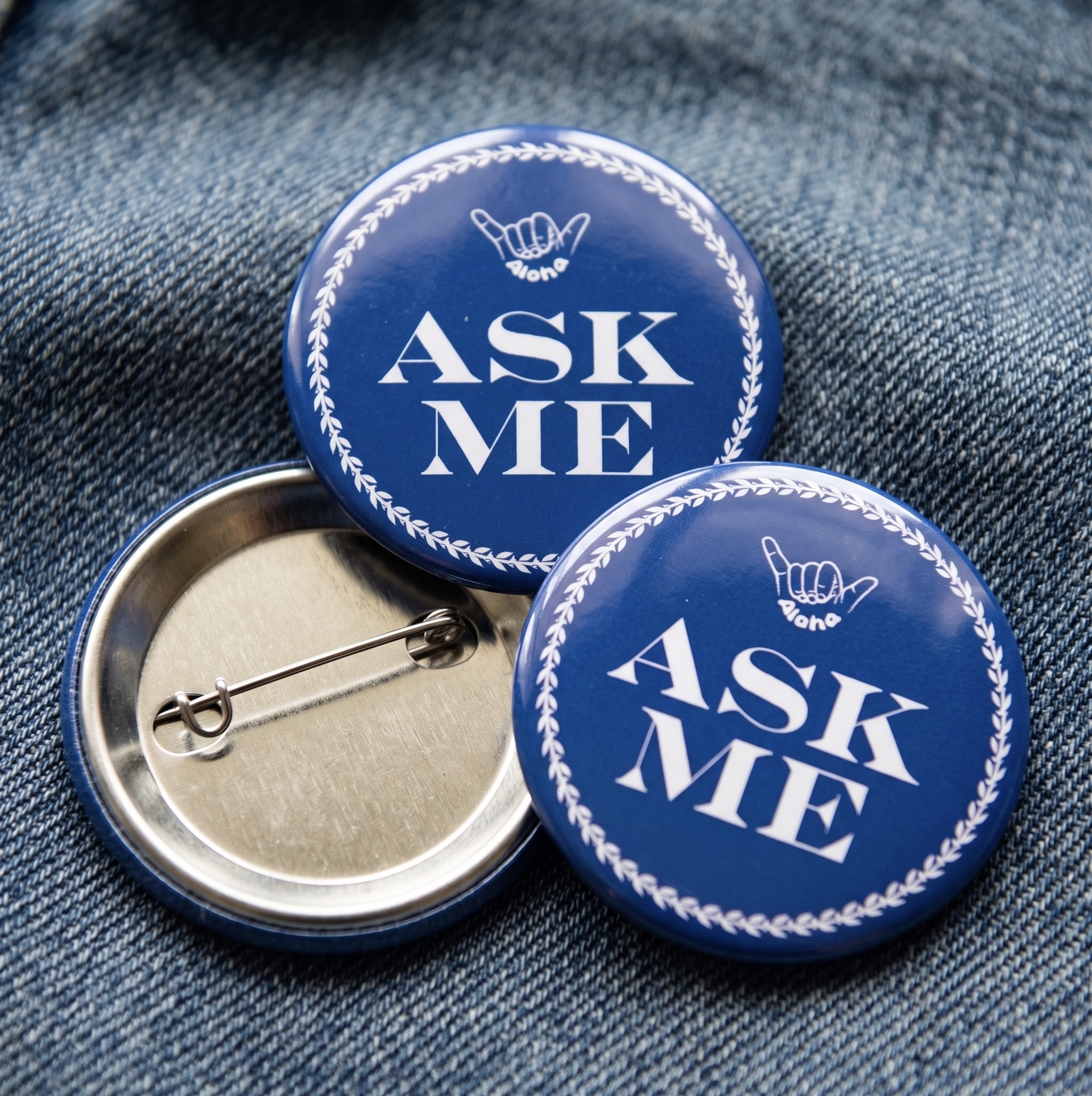 PCC button and signage mockup